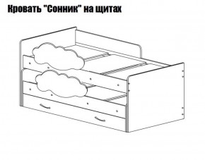 Кровать выкатная Соник (800*1900) в Когалыме - kogalym.mebel-74.com | фото
