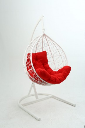 Подвесное кресло Бароло (белый/красный) в Когалыме - kogalym.mebel-74.com | фото
