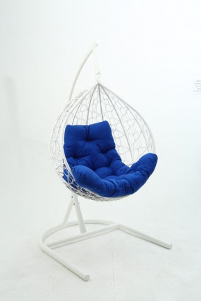 Подвесное кресло Бароло (белый/синий) в Когалыме - kogalym.mebel-74.com | фото