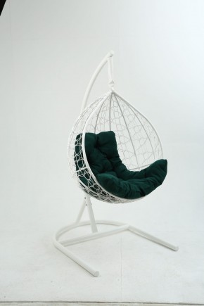 Подвесное кресло Бароло (белый/зеленый) в Когалыме - kogalym.mebel-74.com | фото