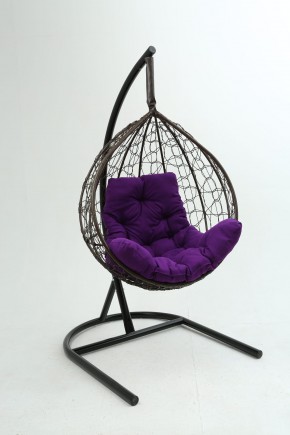 Подвесное кресло Бароло (коричневый/фиолетовый) в Когалыме - kogalym.mebel-74.com | фото