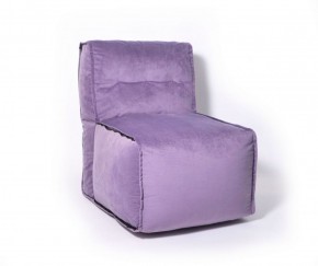 Прямое модульное бескаркасное кресло Комфорт (Фиолет велюр) в Когалыме - kogalym.mebel-74.com | фото