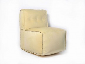 Прямое модульное бескаркасное кресло Комфорт (Желтый велюр) в Когалыме - kogalym.mebel-74.com | фото