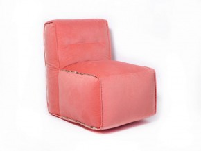 Прямое модульное бескаркасное кресло Комфорт (Персик велюр) в Когалыме - kogalym.mebel-74.com | фото