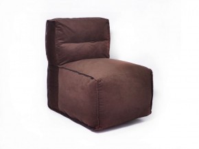 Прямое модульное бескаркасное кресло Комфорт (Шоколад велюр) в Когалыме - kogalym.mebel-74.com | фото