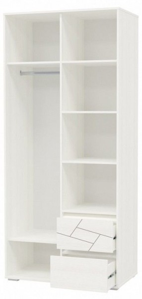 Шкаф 2-х дверный с ящиками АДЕЛИНА (4-4831рам.б) в Когалыме - kogalym.mebel-74.com | фото