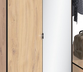 Шкаф 2х дверный с зеркалом Лофт СБ-3111 (Дуб Минерва) в Когалыме - kogalym.mebel-74.com | фото