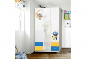Шкаф 3-х дверный с ящиками и фотопечатью Совята 3.2 (1200) в Когалыме - kogalym.mebel-74.com | фото