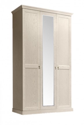 Шкаф 3-х дверный (с зеркалом) для платья и белья Венеция дуб седан (ВНШ1/3) в Когалыме - kogalym.mebel-74.com | фото