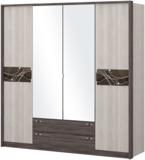 Шкаф 4-х дверный с зеркалом Шк69.2 МС Николь в Когалыме - kogalym.mebel-74.com | фото