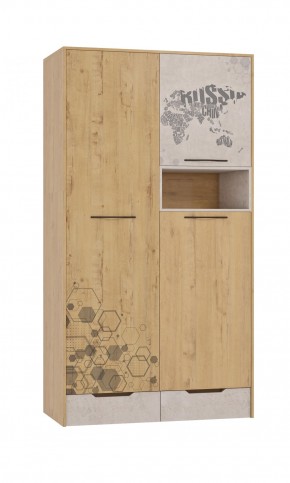 Шкаф для одежды 3 двери и 2 ящика Шк134.0 ДС Стэнфорд в Когалыме - kogalym.mebel-74.com | фото