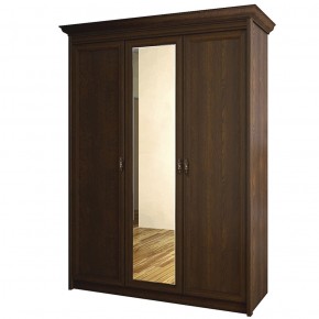 Шкаф для одежды 3-дверный с зеркалом №671 Флоренция Дуб оксфорд в Когалыме - kogalym.mebel-74.com | фото
