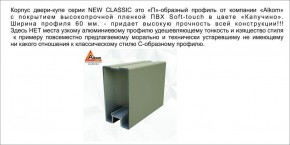 Шкаф-купе 1700 серии NEW CLASSIC K3+K3+B2+PL1 (2 ящика+1 штанга) профиль «Капучино» в Когалыме - kogalym.mebel-74.com | фото