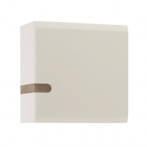 Шкаф навесной 1D/TYP 65, LINATE ,цвет белый/сонома трюфель в Когалыме - kogalym.mebel-74.com | фото