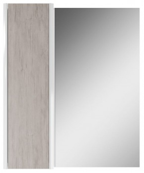 Шкаф-зеркало Uno 60 Дуб серый левый/правый Домино (DU1503HZ) в Когалыме - kogalym.mebel-74.com | фото