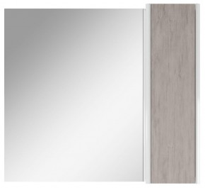 Шкаф-зеркало Uno 80 Дуб серый левый/правый Домино (DU1504HZ) в Когалыме - kogalym.mebel-74.com | фото