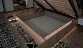 Спальня Джулия Кровать 160 МИ с подъемным механизмом Дуб крафт серый в Когалыме - kogalym.mebel-74.com | фото