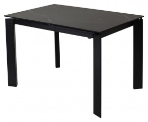 Стол CORNER 120 MATT BLACK MARBLE SOLID CERAMIC / BLACK, ®DISAUR в Когалыме - kogalym.mebel-74.com | фото