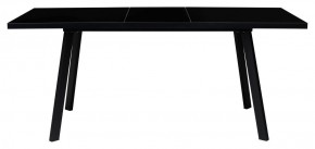 Стол ФИН 120 Черный, стекло/ Черный каркас М-City в Когалыме - kogalym.mebel-74.com | фото