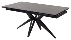 Стол FORIO 160 MATT BLACK MARBLE SOLID CERAMIC / BLACK, ®DISAUR в Когалыме - kogalym.mebel-74.com | фото