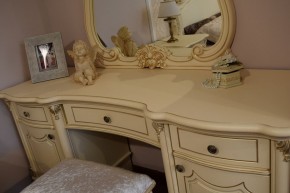 Туалетный стол + Зеркало Мона Лиза (крем) в Когалыме - kogalym.mebel-74.com | фото