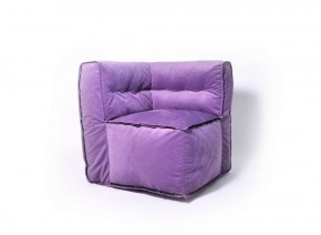 Угловое модульное бескаркасное кресло Комфорт (Фиолет велюр) в Когалыме - kogalym.mebel-74.com | фото