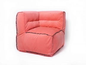 Угловое модульное бескаркасное кресло Комфорт (Персик велюр) в Когалыме - kogalym.mebel-74.com | фото