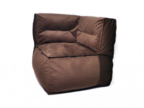 Угловое модульное бескаркасное кресло Комфорт (Шоколад велюр) в Когалыме - kogalym.mebel-74.com | фото