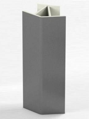 Угловое соединение для цоколя 135 гр. h100 мм (Алюминий, Белый, Черный, Сонома) в Когалыме - kogalym.mebel-74.com | фото