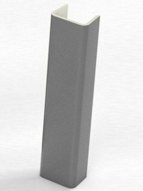 Торцевая заглушка  для цоколя h100 мм (Алюминий, Белый, Черный, Сонома) в Когалыме - kogalym.mebel-74.com | фото