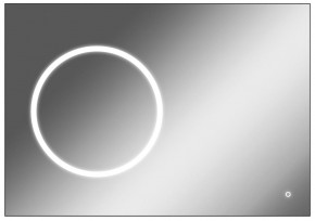 Зеркало Eclipse 100 black с подсветкой Sansa (SE1032Z) в Когалыме - kogalym.mebel-74.com | фото