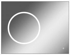 Зеркало Eclipse 90 black с подсветкой Sansa (SE1031Z) в Когалыме - kogalym.mebel-74.com | фото