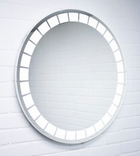 Зеркало Маскат 700х700 с подсветкой Домино (GL7057Z) в Когалыме - kogalym.mebel-74.com | фото