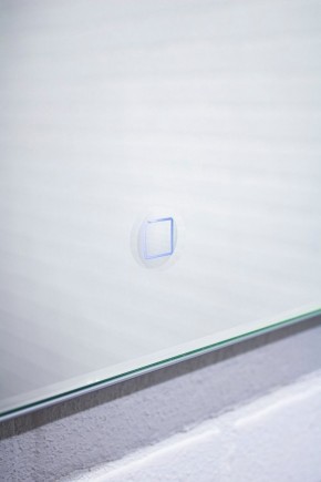 Зеркало Quadro 100 alum (линза) с подсветкой Sansa (SQL1030Z) в Когалыме - kogalym.mebel-74.com | фото
